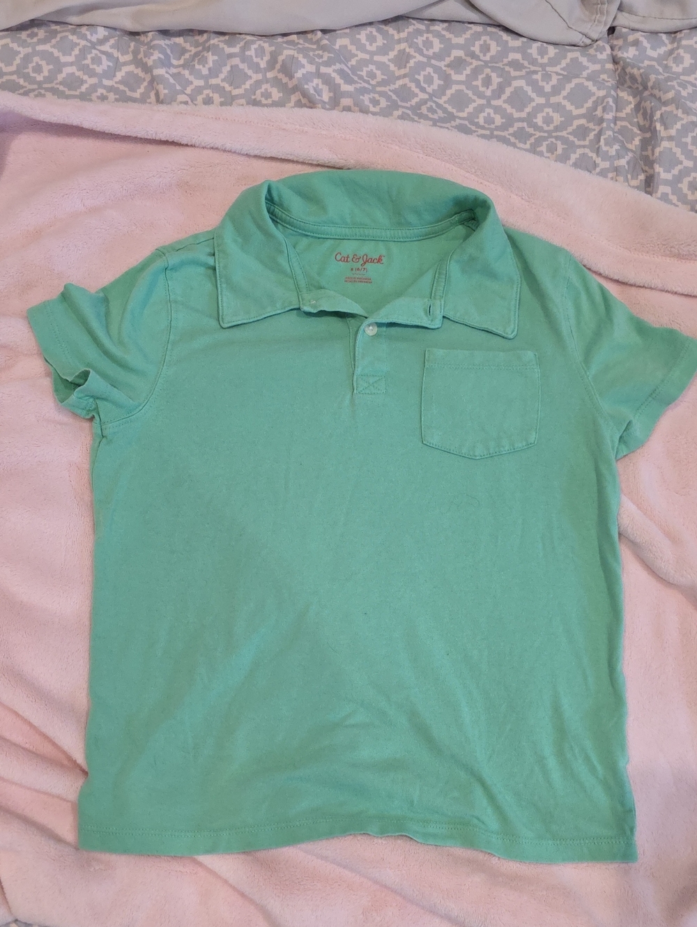 Cat & Jack Mint Green Boys' Polo Shirt